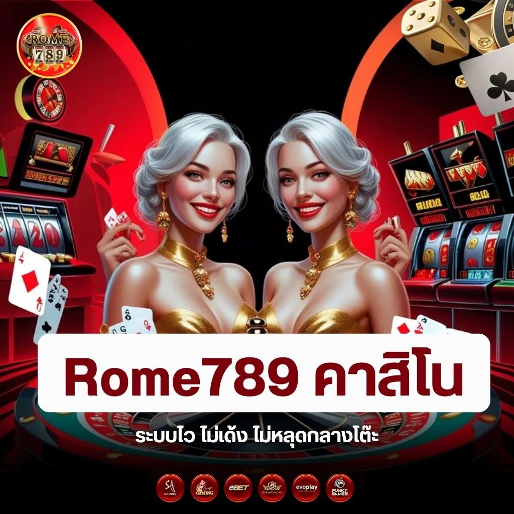 Rome789 คาสิโนระบบไว ไม่เด้ง ไม่หลุดกลางโต๊ะ