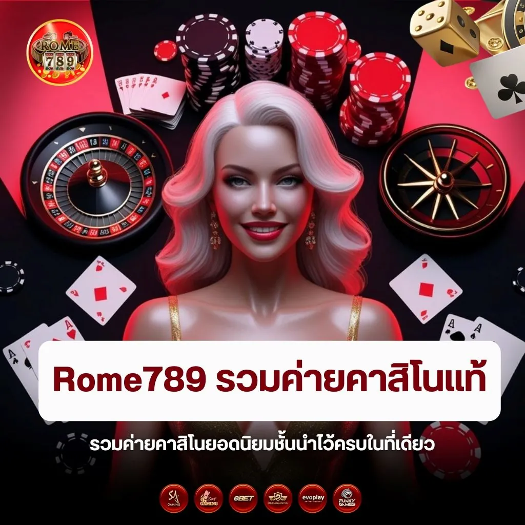 รวมค่ายคาสิโนยอดนิยมในเว็บ Rome789 